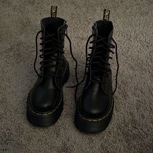 Dr. Martens Jadon Smooth Leather Platform Black Boots UK7 US9 EU40